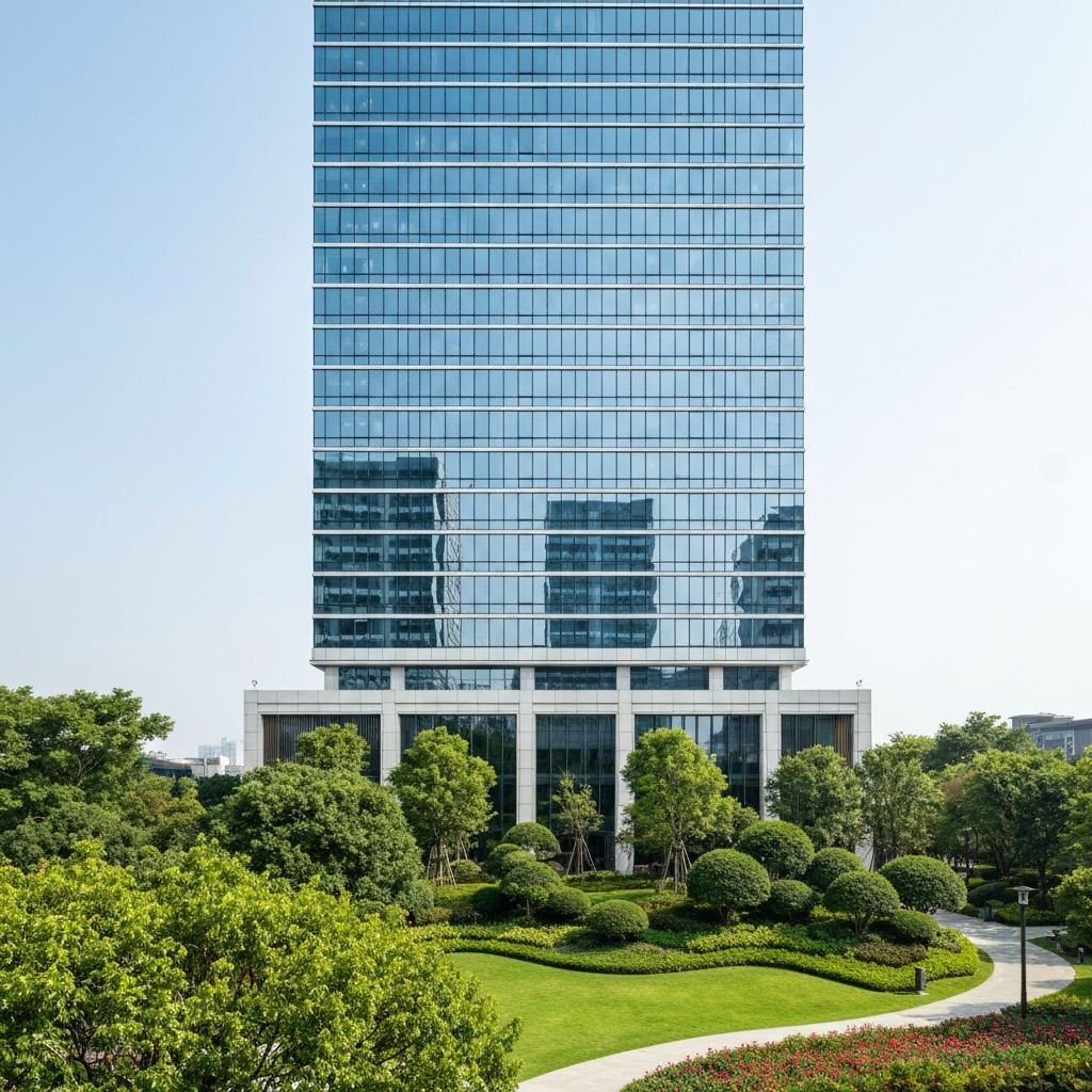 Modern high-rise building